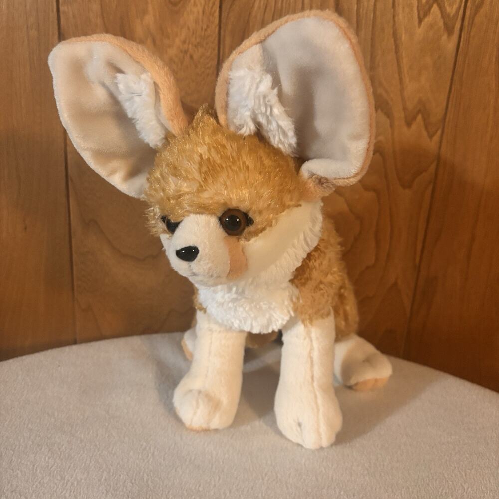 Wild Republic Fennec Fox Plush Stuffed Animal Large Ears 12” Tan White